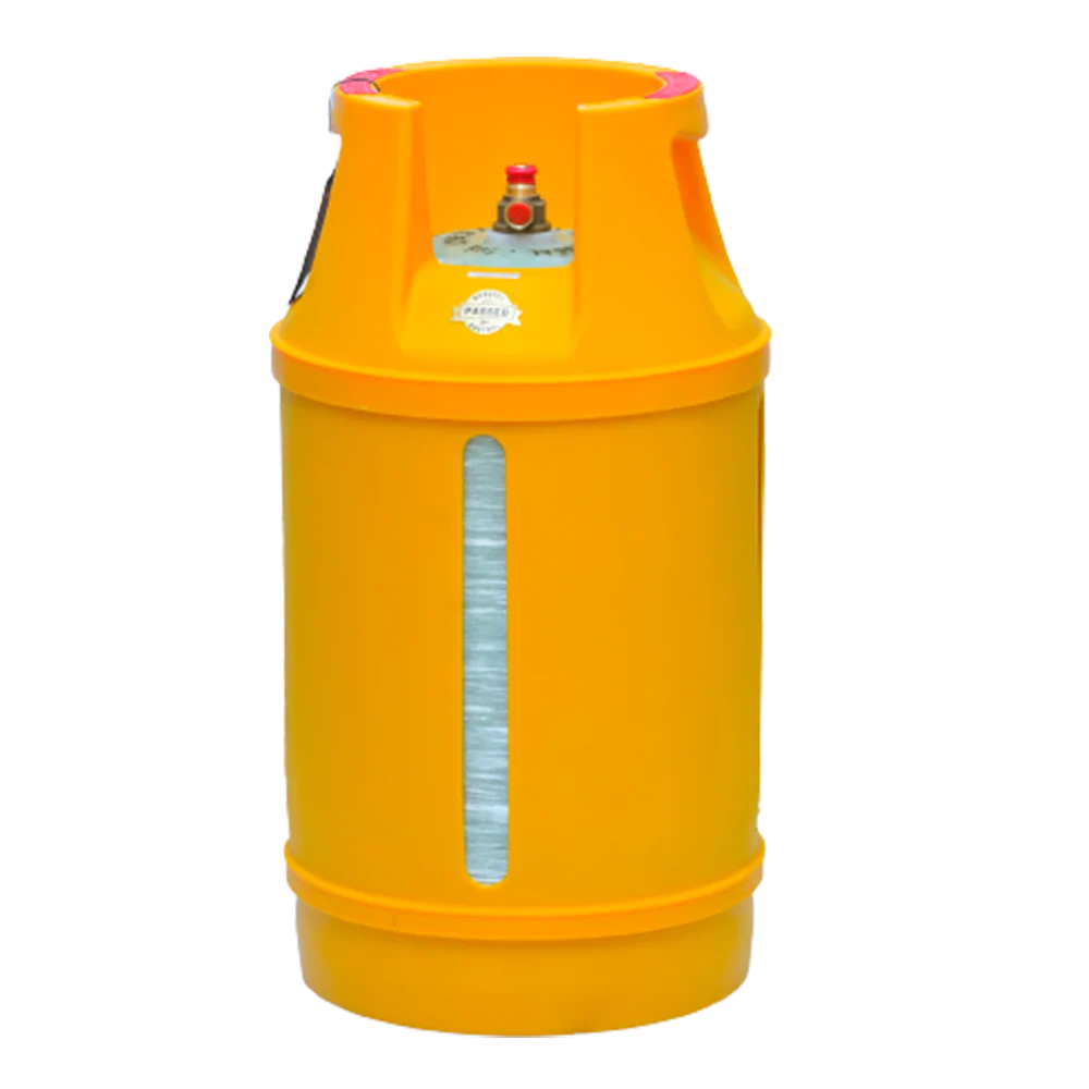 LPG Composite Cylinder - 10Kg - 22mm - Lemon Yellow
